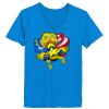 Ladies’  Junior Fine Jersey V-Neck Longer Length T-Shirt Thumbnail