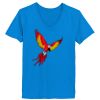 Ladies’  Junior Fine Jersey V-Neck Longer Length T-Shirt Thumbnail