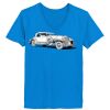 Ladies’  Junior Fine Jersey V-Neck Longer Length T-Shirt Thumbnail