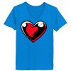 Ladies’  Junior Fine Jersey V-Neck Longer Length T-Shirt Thumbnail
