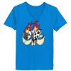 Ladies’  Junior Fine Jersey V-Neck Longer Length T-Shirt Thumbnail