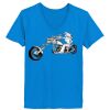 Ladies’  Junior Fine Jersey V-Neck Longer Length T-Shirt Thumbnail