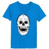 Ladies’  Junior Fine Jersey V-Neck Longer Length T-Shirt Thumbnail