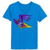 Ladies’  Junior Fine Jersey V-Neck Longer Length T-Shirt Thumbnail