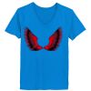 Ladies’  Junior Fine Jersey V-Neck Longer Length T-Shirt Thumbnail