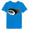 Ladies’  Junior Fine Jersey V-Neck Longer Length T-Shirt Thumbnail