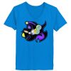 Ladies’  Junior Fine Jersey V-Neck Longer Length T-Shirt Thumbnail