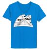 Ladies’  Junior Fine Jersey V-Neck Longer Length T-Shirt Thumbnail