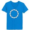 Ladies’  Junior Fine Jersey V-Neck Longer Length T-Shirt Thumbnail