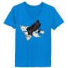 Ladies’  Junior Fine Jersey V-Neck Longer Length T-Shirt Thumbnail