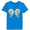 Ladies’  Junior Fine Jersey V-Neck Longer Length T-Shirt Thumbnail
