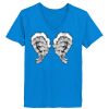 Ladies’  Junior Fine Jersey V-Neck Longer Length T-Shirt Thumbnail