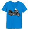 Ladies’  Junior Fine Jersey V-Neck Longer Length T-Shirt Thumbnail