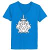 Ladies’  Junior Fine Jersey V-Neck Longer Length T-Shirt Thumbnail