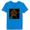 Ladies’  Junior Fine Jersey V-Neck Longer Length T-Shirt Thumbnail