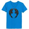 Ladies’  Junior Fine Jersey V-Neck Longer Length T-Shirt Thumbnail