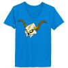 Ladies’  Junior Fine Jersey V-Neck Longer Length T-Shirt Thumbnail