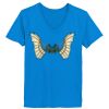Ladies’  Junior Fine Jersey V-Neck Longer Length T-Shirt Thumbnail