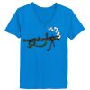 Ladies’  Junior Fine Jersey V-Neck Longer Length T-Shirt Thumbnail