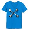 Ladies’  Junior Fine Jersey V-Neck Longer Length T-Shirt Thumbnail