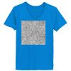 Ladies’  Junior Fine Jersey V-Neck Longer Length T-Shirt Thumbnail