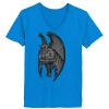 Ladies’  Junior Fine Jersey V-Neck Longer Length T-Shirt Thumbnail