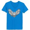 Ladies’  Junior Fine Jersey V-Neck Longer Length T-Shirt Thumbnail