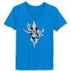 Ladies’  Junior Fine Jersey V-Neck Longer Length T-Shirt Thumbnail