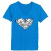 Ladies’  Junior Fine Jersey V-Neck Longer Length T-Shirt Thumbnail