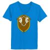 Ladies’  Junior Fine Jersey V-Neck Longer Length T-Shirt Thumbnail
