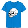 Ladies’  Junior Fine Jersey V-Neck Longer Length T-Shirt Thumbnail