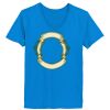 Ladies’  Junior Fine Jersey V-Neck Longer Length T-Shirt Thumbnail
