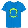 Ladies’  Junior Fine Jersey V-Neck Longer Length T-Shirt Thumbnail