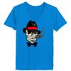 Ladies’  Junior Fine Jersey V-Neck Longer Length T-Shirt Thumbnail