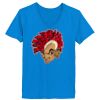 Ladies’  Junior Fine Jersey V-Neck Longer Length T-Shirt Thumbnail