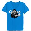 Ladies’  Junior Fine Jersey V-Neck Longer Length T-Shirt Thumbnail
