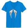 Ladies’  Junior Fine Jersey V-Neck Longer Length T-Shirt Thumbnail