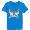 Ladies’  Junior Fine Jersey V-Neck Longer Length T-Shirt Thumbnail