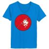 Ladies’  Junior Fine Jersey V-Neck Longer Length T-Shirt Thumbnail