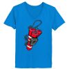 Ladies’  Junior Fine Jersey V-Neck Longer Length T-Shirt Thumbnail