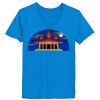Ladies’  Junior Fine Jersey V-Neck Longer Length T-Shirt Thumbnail