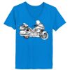 Ladies’  Junior Fine Jersey V-Neck Longer Length T-Shirt Thumbnail