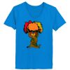 Ladies’  Junior Fine Jersey V-Neck Longer Length T-Shirt Thumbnail