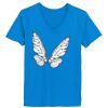 Ladies’  Junior Fine Jersey V-Neck Longer Length T-Shirt Thumbnail