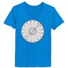 Ladies’  Junior Fine Jersey V-Neck Longer Length T-Shirt Thumbnail