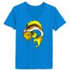 Ladies’  Junior Fine Jersey V-Neck Longer Length T-Shirt Thumbnail
