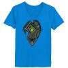 Ladies’  Junior Fine Jersey V-Neck Longer Length T-Shirt Thumbnail