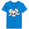 Ladies’  Junior Fine Jersey V-Neck Longer Length T-Shirt Thumbnail