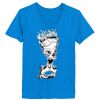 Ladies’  Junior Fine Jersey V-Neck Longer Length T-Shirt Thumbnail