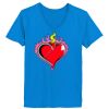 Ladies’  Junior Fine Jersey V-Neck Longer Length T-Shirt Thumbnail
